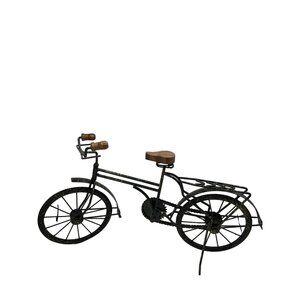 Vtg Metal & Wood Bicycle Home Decor, Wheels & Chain Turn